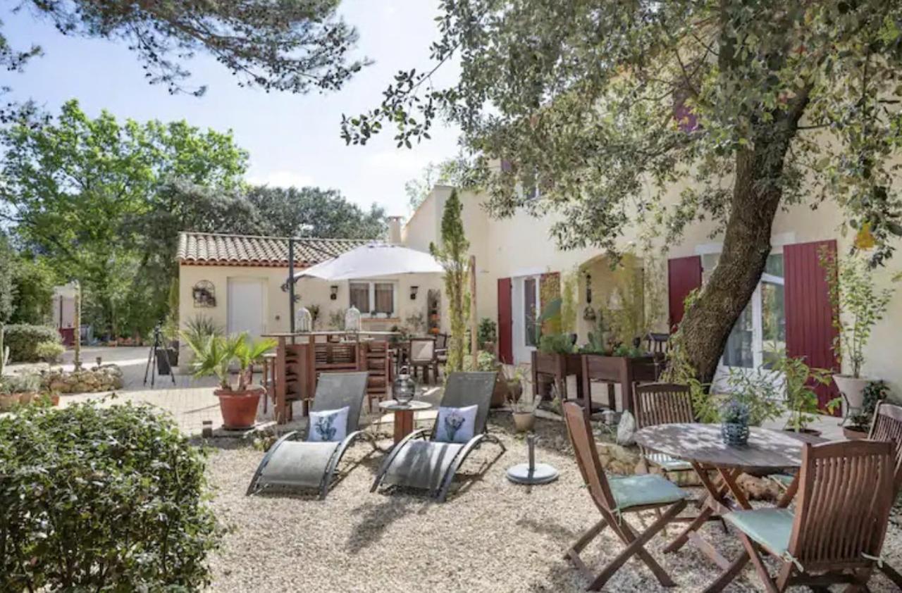 Les Jardins D'Holi Proche Uzes Acomodação com café da manhã Garrigues-et-Sainte-Eulalie Exterior foto