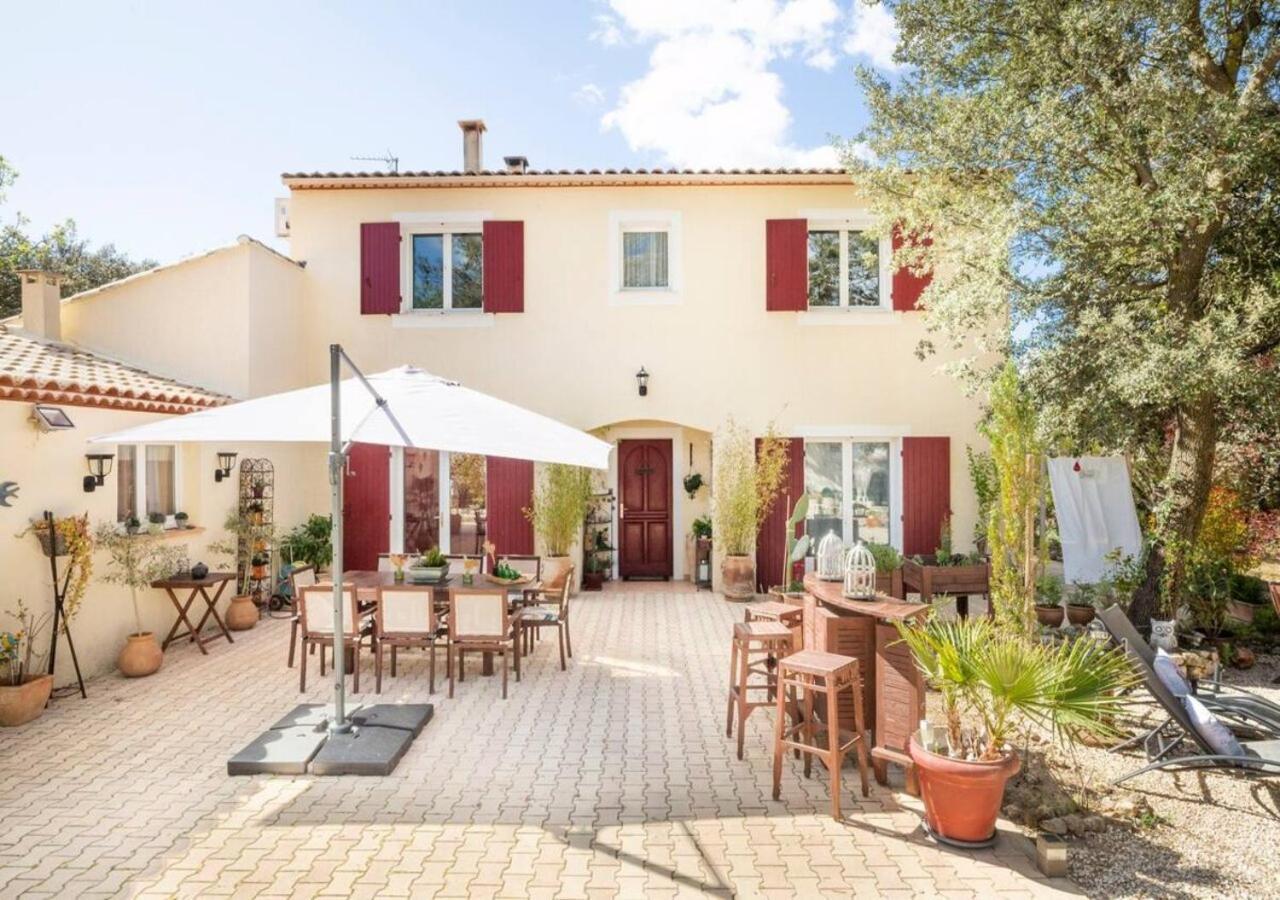 Les Jardins D'Holi Proche Uzes Acomodação com café da manhã Garrigues-et-Sainte-Eulalie Exterior foto