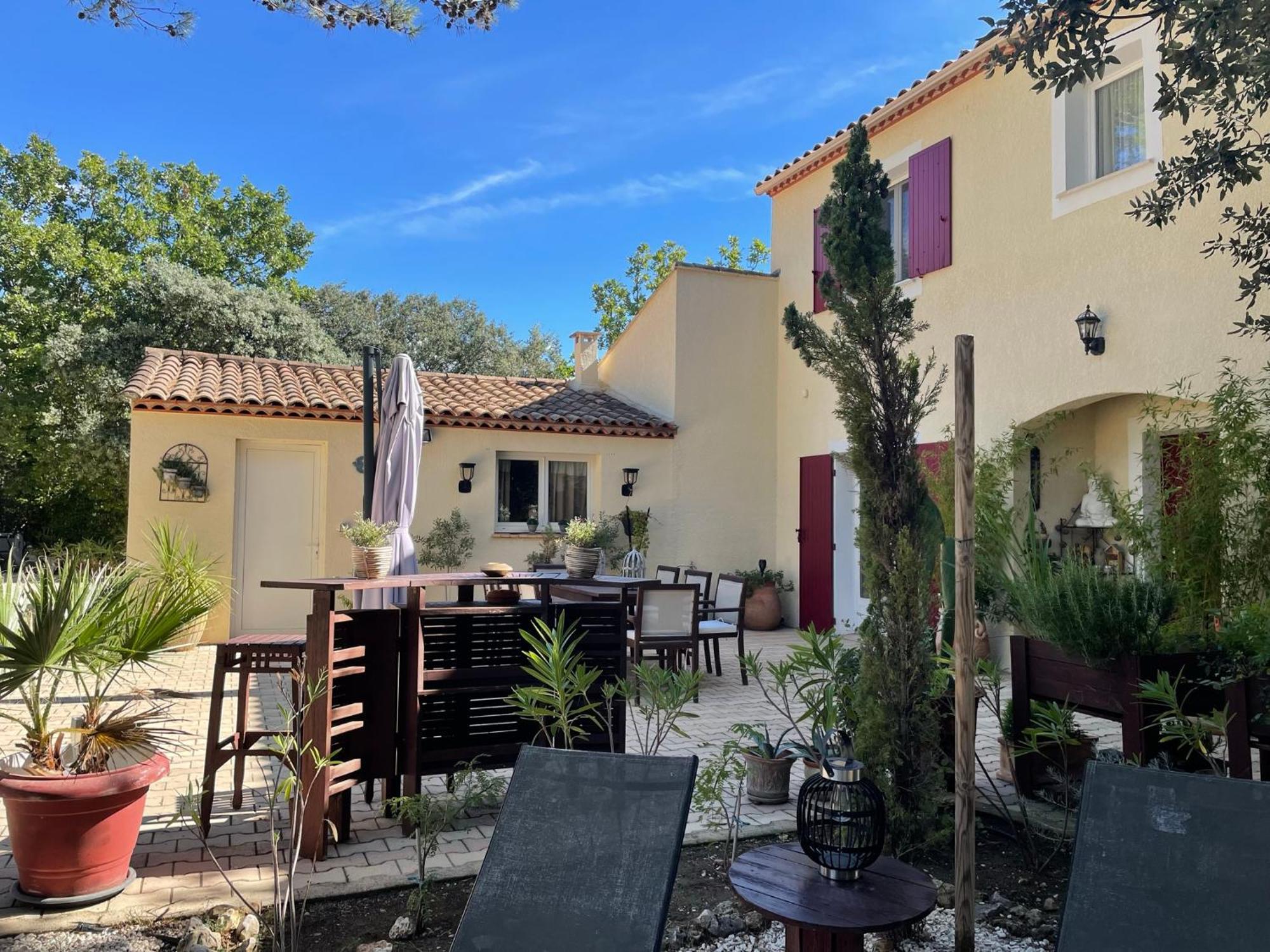 Les Jardins D'Holi Proche Uzes Acomodação com café da manhã Garrigues-et-Sainte-Eulalie Exterior foto