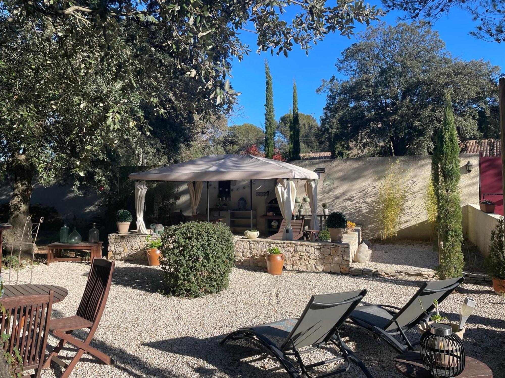 Les Jardins D'Holi Proche Uzes Acomodação com café da manhã Garrigues-et-Sainte-Eulalie Exterior foto