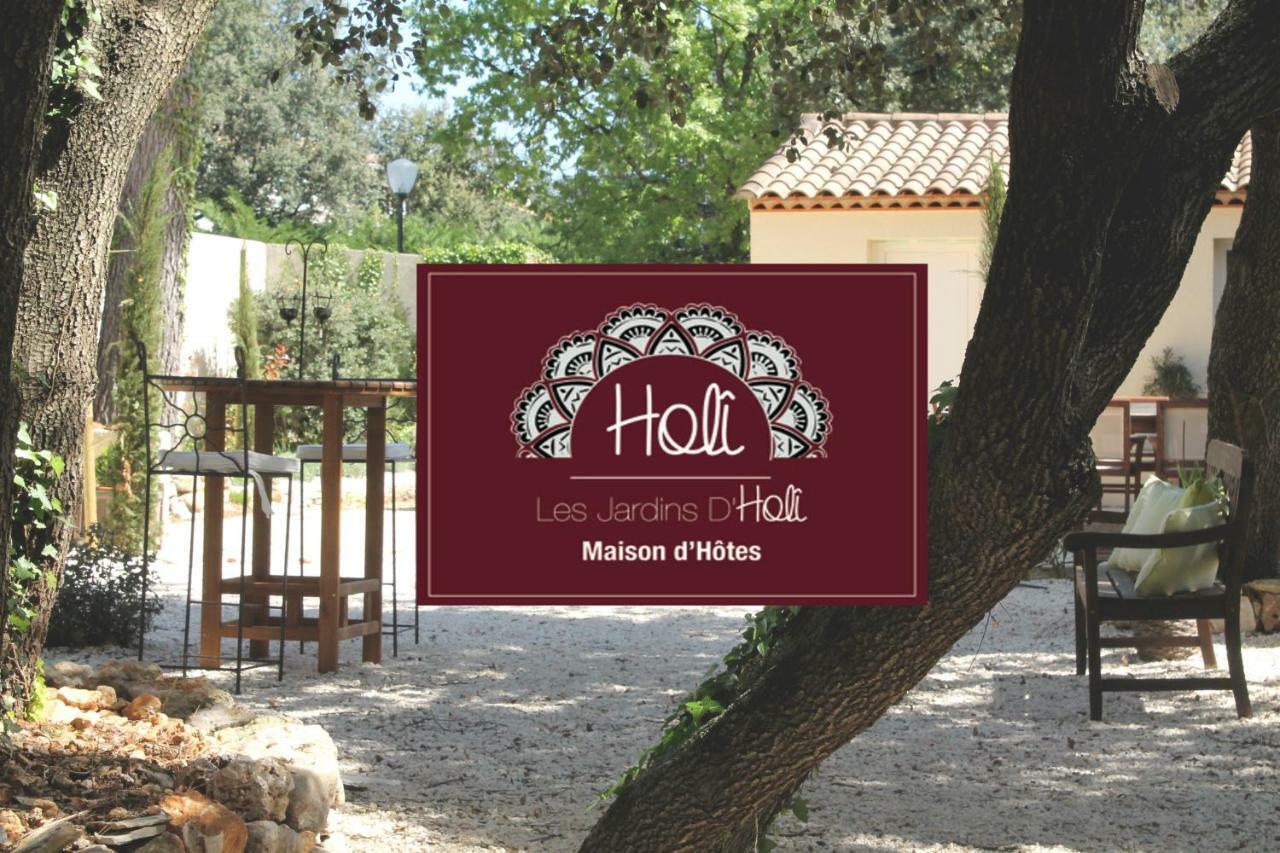 Les Jardins D'Holi Proche Uzes Acomodação com café da manhã Garrigues-et-Sainte-Eulalie Exterior foto