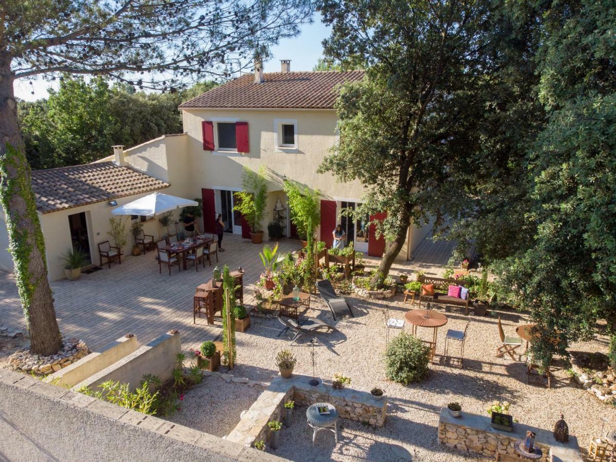 Les Jardins D'Holi Proche Uzes Acomodação com café da manhã Garrigues-et-Sainte-Eulalie Exterior foto